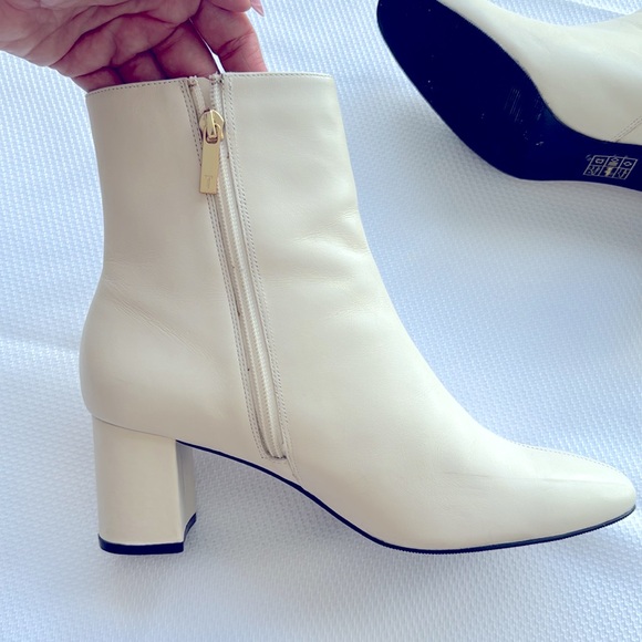 Ted baker leather ankle boot ivory beige size 9 - Picture 6 of 8